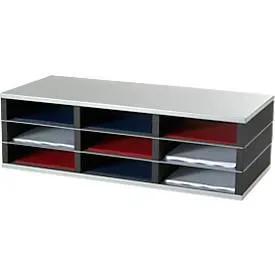 Paperflow Sortiersystem Grundeinheit Aluminium, Schwarz 75 x 32,8 x 23,2 cm
