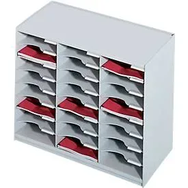 Paperflow Sortiersystem 802.02 DIN A4 500 Blatt Grau 67,4 x 30,8 x 54,8 cm