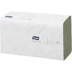 Tork Advanced Recycelte Falthandtücher H3 V-falz Grün 2-lagig 290179 15 Stück à 250 Blatt