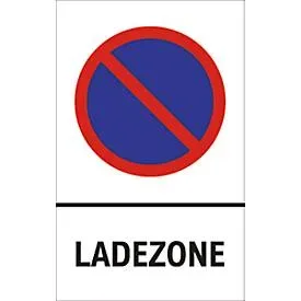 Parkverbot-Schilder, Ladezone