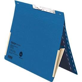 Pendelhefter Falken, Format A4, für bis zu 200 Blatt, 2 Fächer, Schlitzstanzung, Behördenheftung, Tasche, Recycling-Karton, blau, 50 Stück