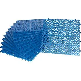 Kunststoff-Bodenfliese Yoga Easy Event, Belastbarkeit 220 t/m², 300 x 300 mm, blau (1 m²), VE 11 Stk Miltex
