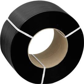 Umreifungsband aus PP, gewaffelt, 12,7 mm x 2.000 lfm., Kern-Ø 406 mm, Stärke 0,73 mm, schwarz