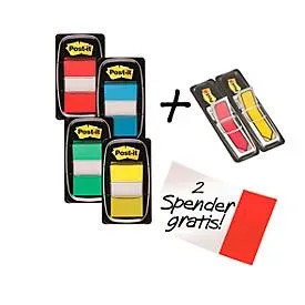 POST-IT Index 25.4x43.2mm I680-P6 4 Farben 4x50 Blatt,2xPfeile