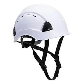 Portwest Bergsteiger-Helm Height Endurance, EN 1249, belüftet, verstellbares Kopfteil, ohne Schild, ABS und PC, weiss