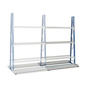 Profil-Lagerregal, doppelseitig, Anbaufeld, H 2500 x L 1500 x T 600 mm
