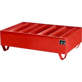 Profilwanne PW gem. StawaR, für 2 Fässer, 224 l, 59 kg, rot