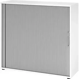 Hammerbacher Schrank V1733S/W/S/BS Weiß 120 x 40 x 110 cm