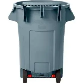 Rubbermaid Abfallbehälter Wheeled Brute®, mit Rollen und Griff, Fassungsvermögen 167 Liter, grau