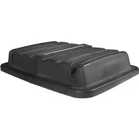 Deckel für Transportwanne Rubbermaid Cube Truck, passend für Cube Truck 0,6 m³, L 1231 x B 863 mm, schwarz