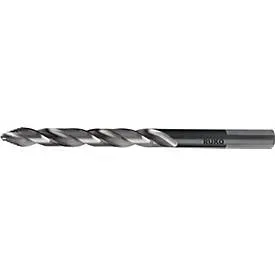 RUKO Spiralbohrer ULTIMATECUT FS, Ø 10 mm, DIN 338 Typ N, HSS blank/brüniert, L 133 mm, FLOWSTEP®-Spitze, 3-Flächenschaft