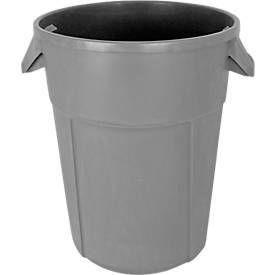 Rundbehälter, lebensmittelecht, 120 l, grau