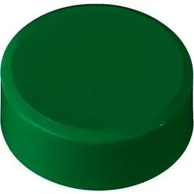 Rundmagnete MAUL, Kunststoff & Metall, Feinstruktur, Haftkraft 2 kg, ø 33 x 14 mm, grün, 20 Stück