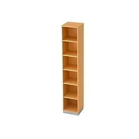 Regal, 6 OH, B 400 x T 400 mm, Buche-Dekor