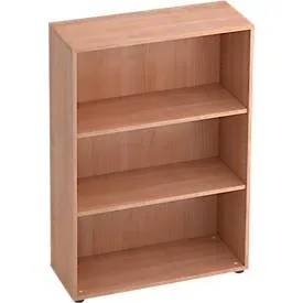 Regal Office Braun Holz 80 cm 114.4 cm - Farbe: Nussbaum Dekor - Material: Holzwerkstoff - Regal