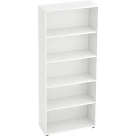 Regal Office pure Weiss Holz 80 cm 188 cm - Material: Holzwerkstoff - Regal