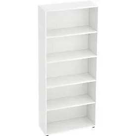 Regal Office pure Weiss Holz 80 cm 188 cm - Material: Holzwerkstoff - Regal