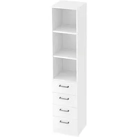 Regal Office Weiss Holz 40.6 cm 200.4 cm - Material: Holzwerkstoff - Regal