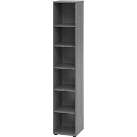 Hammerbacher Schrank V964RE/G Grau 40 x 40 x 215,4 cm