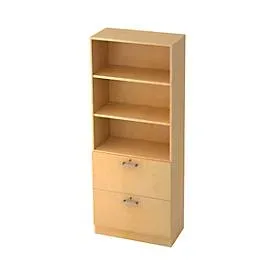 Regal Office Holz 80 cm 200.4 cm - Farbe: Ahorn - Material: Holzwerkstoff - Regal