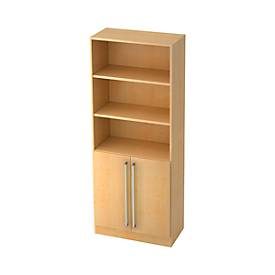 Aktenschrank Office Holz 80 cm 42 cm 200.4 cm - Farbe: Ahorn - Material: Holzwerkstoff - Aktenschrank