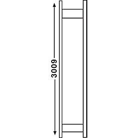 Regalsystem R 3000, Rahmen, H 2967 x T 400 mm