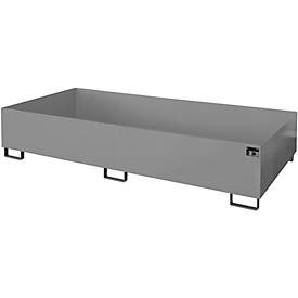 Regalwanne Typ RW/RW 2700-3, ohne Gitterrost, grau RAL7005