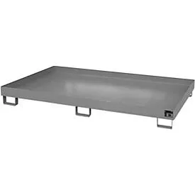 Regalwanne Typ RW/RW 2200-1, ohne Gitterrost, grau RAL7005