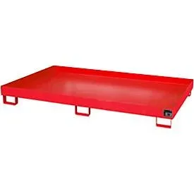 Regalwanne Typ RW/RW 2200-1, ohne Gitterrost, rot RAL3000