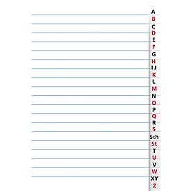 Register, liniert, A6, 40 Blatt