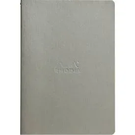 Rhodia Notizbuch, 32 Blatt, DIN A5, 90 g/m², liniert, silber