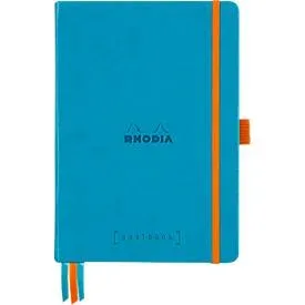 Rhodia Notizbuch Goalbook, 120 Blatt, DIN A5, 90 g/m², Hardcover, gepunktet, türkis