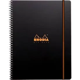 Rhodia Notizbuch ProBook Rhodiactive, DIN A4+, 80 Blatt, 90g/m², Doppelspirale, 4-fach gelocht, liniert, mit Kopfleiste und Rand