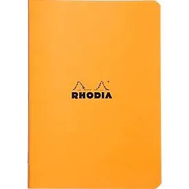 Rhodia Notizheft, 48 Blatt, DIN A5, 80g/m², PEFC®-zertifiziert, Softcover, kariert, orange