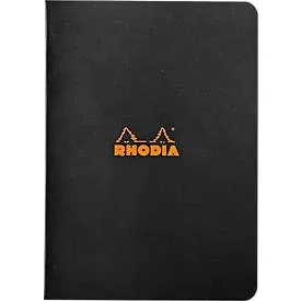 Rhodia Notizheft, 48 Blatt, DIN A5, 80g/m², PEFC®-zertifiziert, Softcover, liniert, schwarz