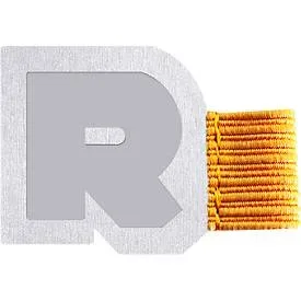 Rhodiarama Stifthalter, selbsthaftend, Gummischlaufe, 40 x 30 mm, silber