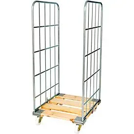 Rollbox, 2-seitig, mit Holzrollplatte, 1450 mm Nutzhöhe