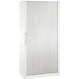 Rollladenschrank ASISTO C 3000, 5 Ordnerhöhen, B 1000 mm, weiss/weiss