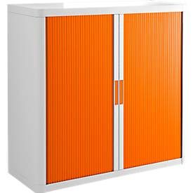 Rollladenschrank, H 1040 mm, weiss/orange