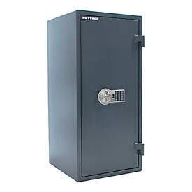 Rottner Dokumententresor Fire Hero 100, Elektronikschloss, Sicherheitsklasse EN 1, feuerfest bis 30 min, 81 Liter, Stahl, anthrazit