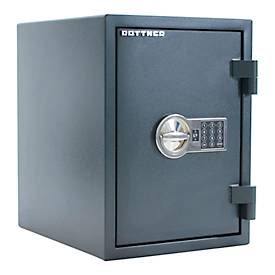 Rottner Dokumententresor Fire Hero 50, Elektronikschloss, Sicherheitsklasse EN 1, feuerfest bis 30 min, 26 Liter, Stahl, anthrazit