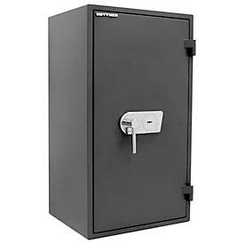 Rottner feuersicherer Wertschutzschrank FireProfi 100 Premium, 94 l, Sicherheitsklasse EN 1, Feuerschutz bis 60 min, Doppelbartschloss, Stahl, anthrazit