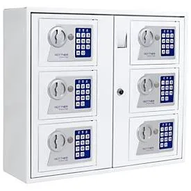 Rottner T05380 Keysystem 6 Schlüsselausgabe Elektronikschloss Weiss