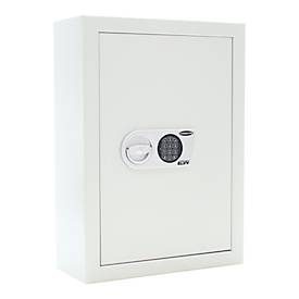 Rottner Schlüsseltresor ST 200 Premium, mit Elektronikschloss, für 100 Schlüssel, B 460 x T 220 x H 635 mm, lichtgrau