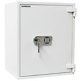Rottner Wertschutzschrank Diamant Fire Premium PO80, Elektronikschloss, Sicherheitsklasse EN 2, feuerfest bis 30 min, 139 Liter, Stahl, lichtgrau