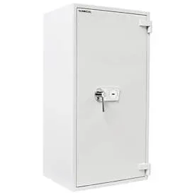 Rottner Wertschutzschrank Diamant Super Fire Premium DO130, Doppelbartschloss, Sicherheitsklasse EN 3, feuerfest bis 30 min, 220 Liter, Stahl, lichtgrau