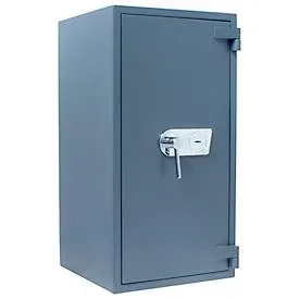 Rottner Wertschutzschrank Imperial 100 IT Fire, 111 l, Sicherheitsklasse EN 3, Feuerschutz bis 30 min, Doppelbartschloss, Stahl, graphitgrau