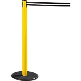 RS-GUIDESYSTEMS® Gurtpfosten GLA 28, gelb, Gurt schwarz/weiss
