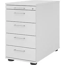 Standcontainer Office Grau Holz/Metall 42.8 cm 76 cm 80 cm - Material: Holzwerkstoff - Standcontainer
