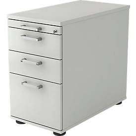 Standcontainer Office Grau Holz/Metall 42.8 cm 76 cm 80 cm - Material: Holzwerkstoff - Standcontainer